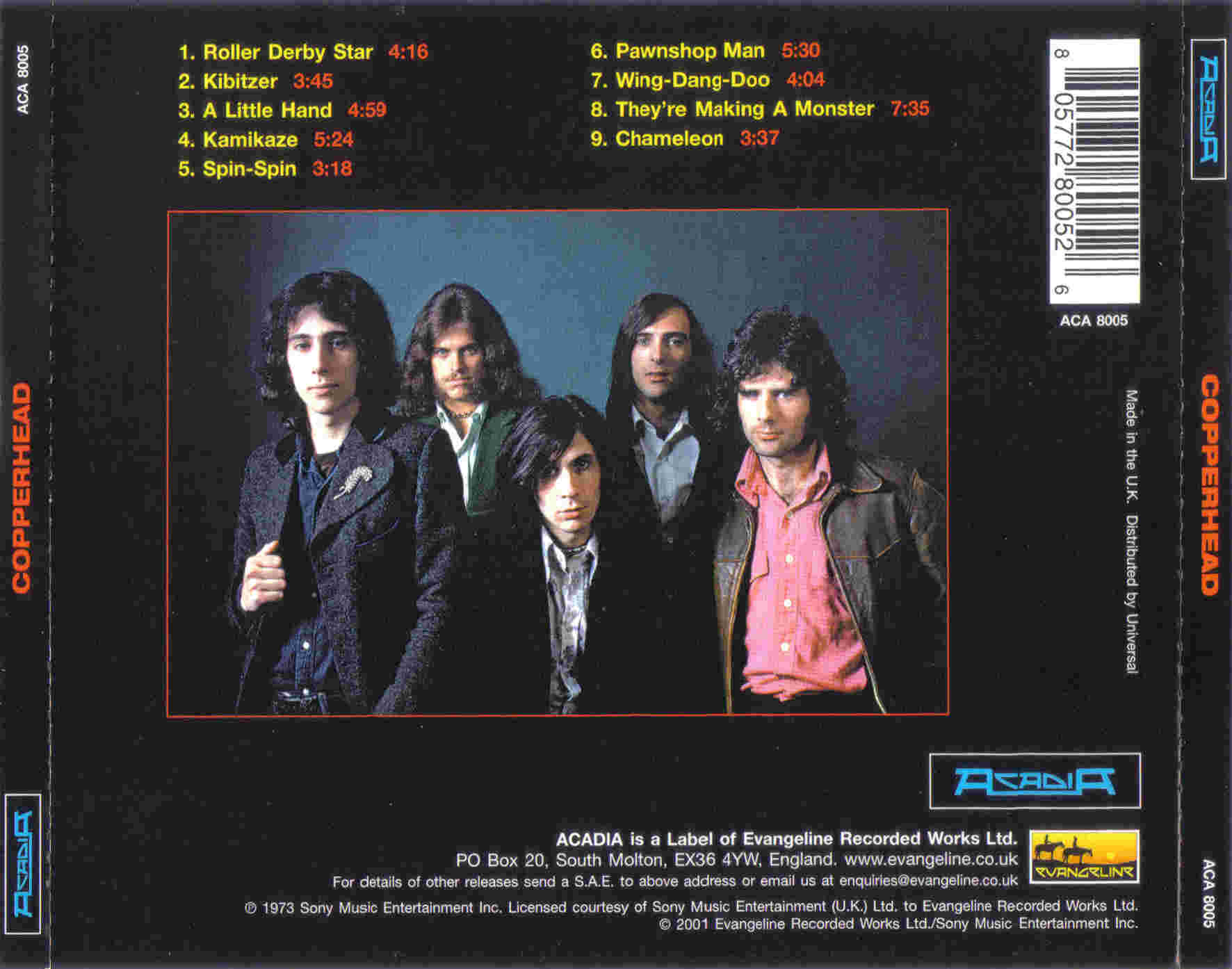 Copperhead  Copperhead : Back